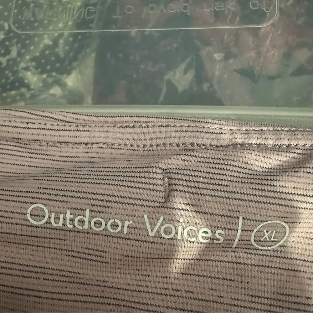 OUTDOOR VOICES XL Leggings, Space Dye, Light Pink/Purple,  Athletic, High Rise - Picture 3 of 6
